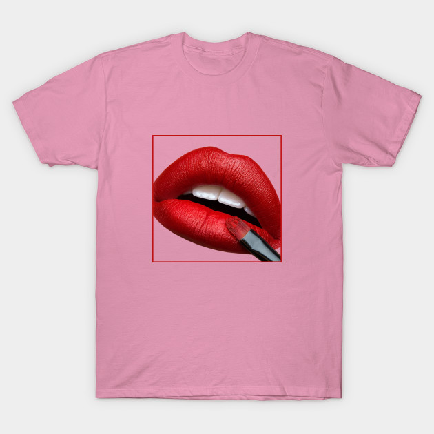 Red Lips Lips T Shirt Teepublic